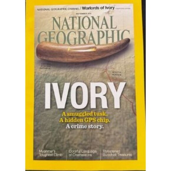 National Geographic September 2015 Magazine Featuring "Ivory: A Smuggled Tusk A - Picture 3 of 4